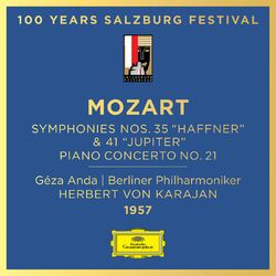 Cover of Mozart: Piano Concerto No. 21; Symphonies No. 35 "Haffner" & No. 41 "Jupiter"