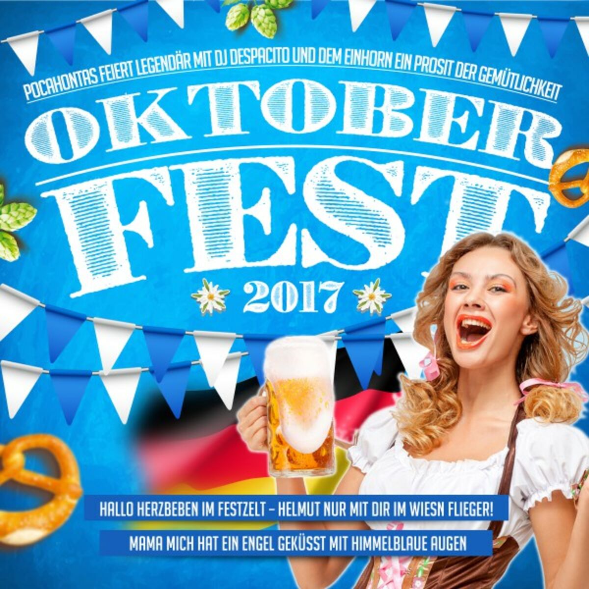Album cover of Oktoberfest 2018 - Pocahontas feiert legendär mit DJ Despacito und dem Einhorn ein Prosit der Gemütlichkeit (Hallo Herzbeben im Festzelt – Helmut nur mit dir im Wiesn Flieger! Mama mich hat ein Engel geküsst 