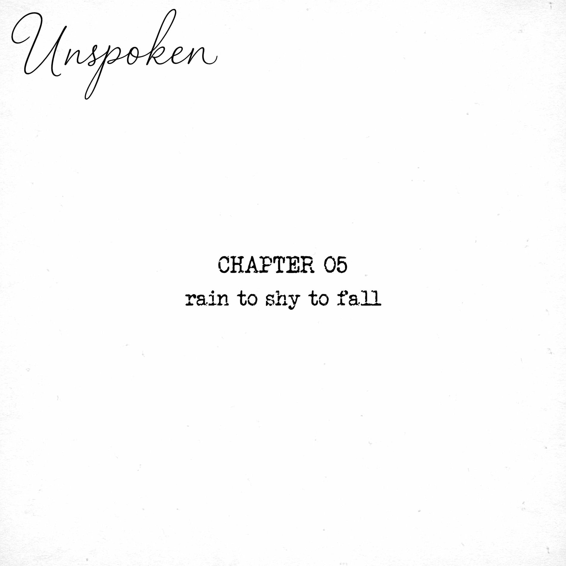 Album cover of Rain To Shy To Fall (Chapter 05)