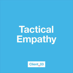 Portada del álbum Tactical Empathy