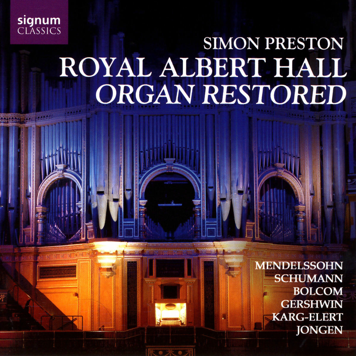 Album cover of Royal Albert Hall Organ Restored