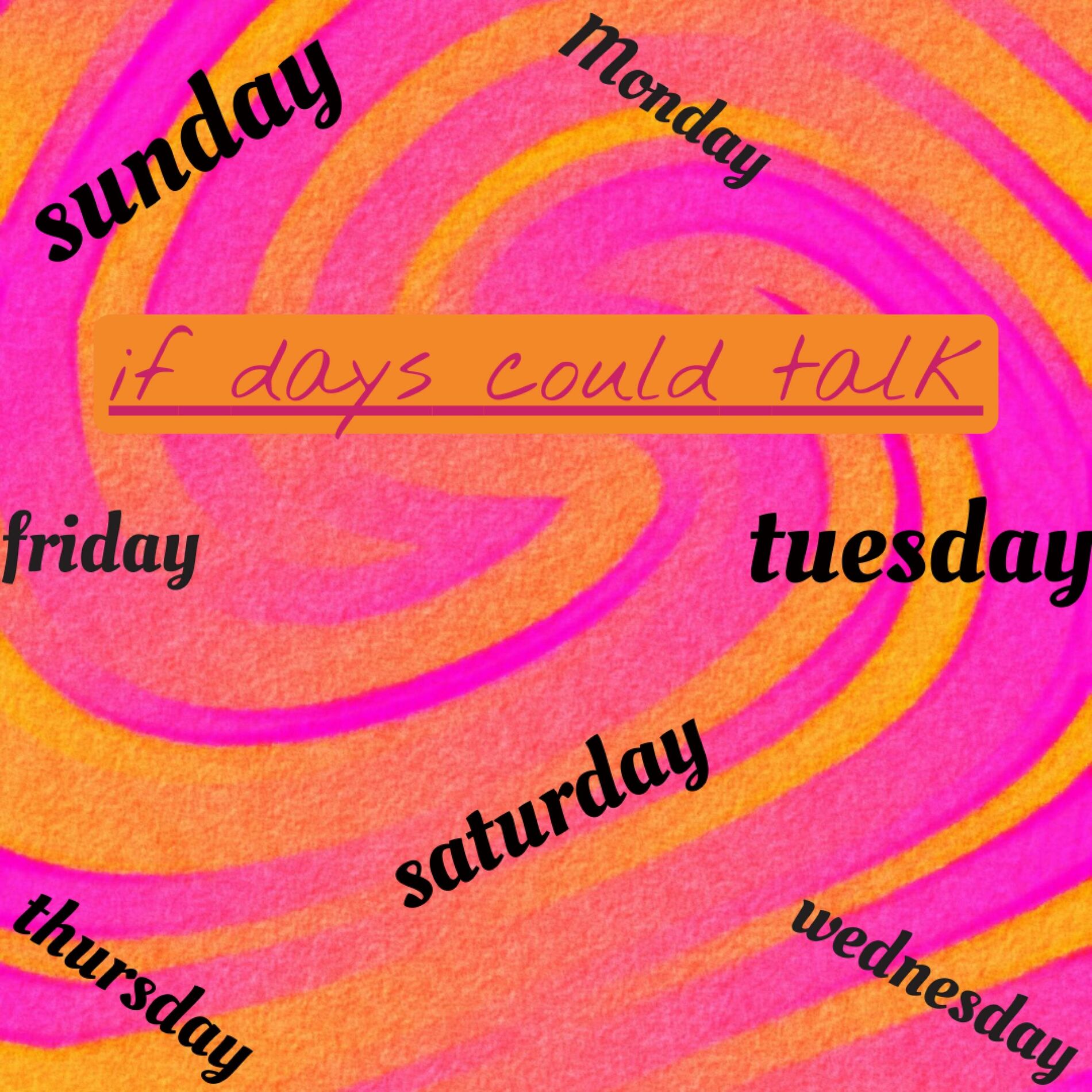 Album cover of if days could talk