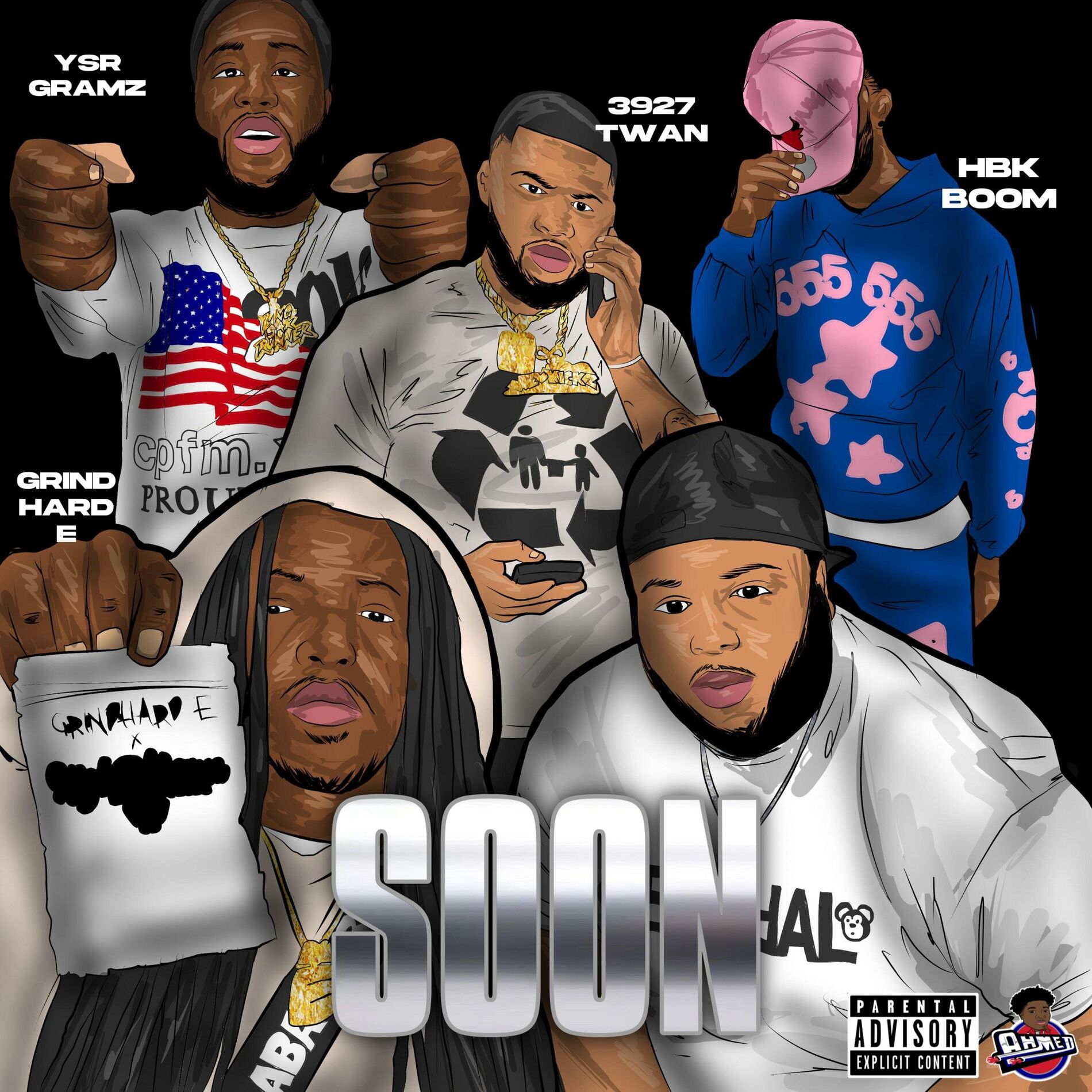 Album cover of Soon (feat. Ysr Gramz, GrindHard E, HBK Boom & Tay Rowe)