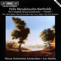 Cover of Mendelssohn, F.: The Complete String Symphonies - Vol. 1