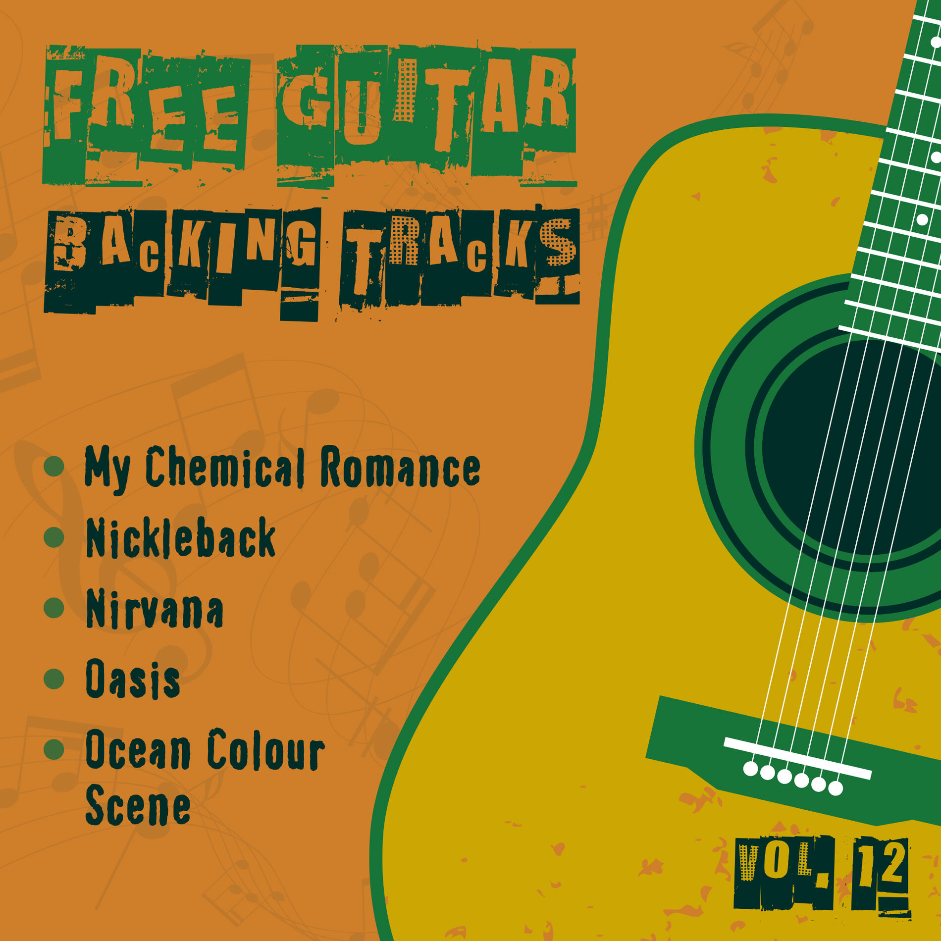 Album cover of Free Guitar Backing Tracks, Vol. 12