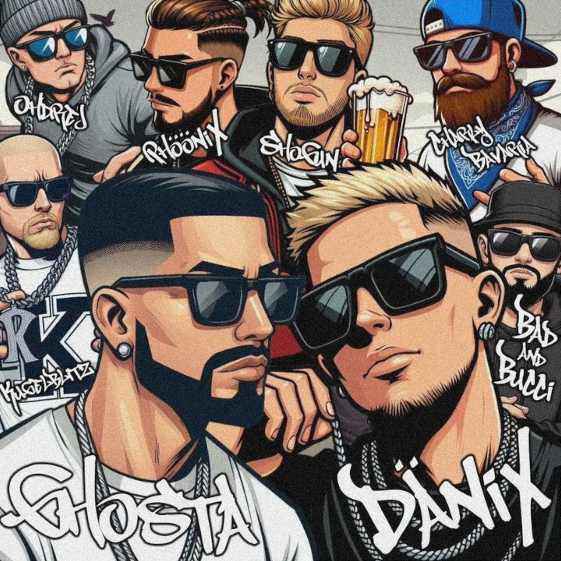 Album cover of Die Guten (feat. Shogun, PhööniX, Charly Bavaria, Bad and Bucci, Ohdrej & ChrisTheTank)