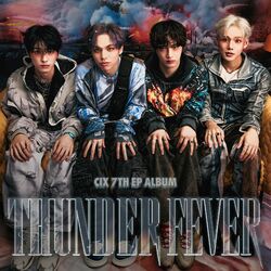 Cover of CIX 7th EP Album 'THUNDER FEVER'