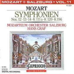 Cover of Mozart: Symphonien Nos. 12, 13, 14, K. 111a, K. 120 and K. 196