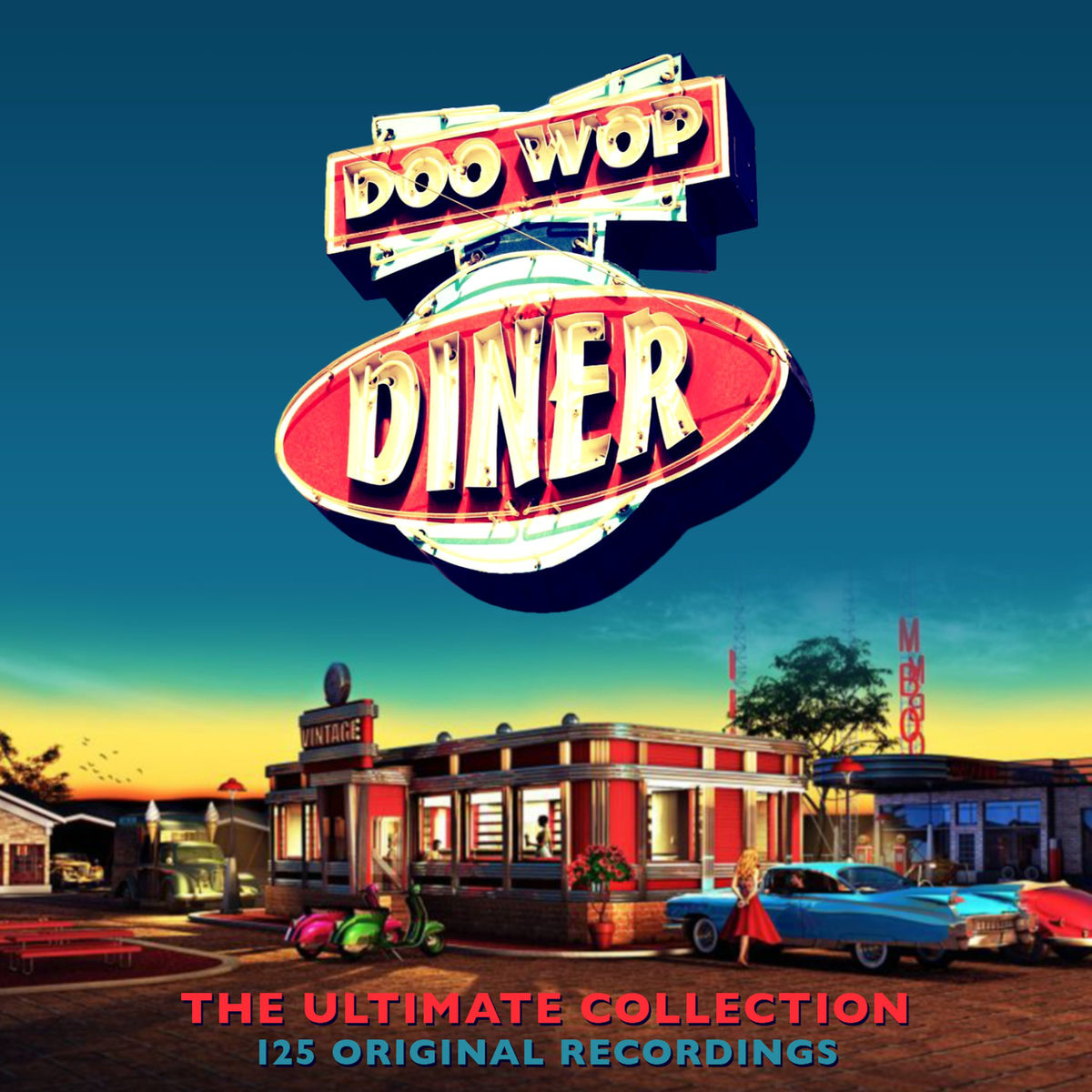 Album cover of Doo Wop Diner - The Ultimate Collection (125 Original Recordings)