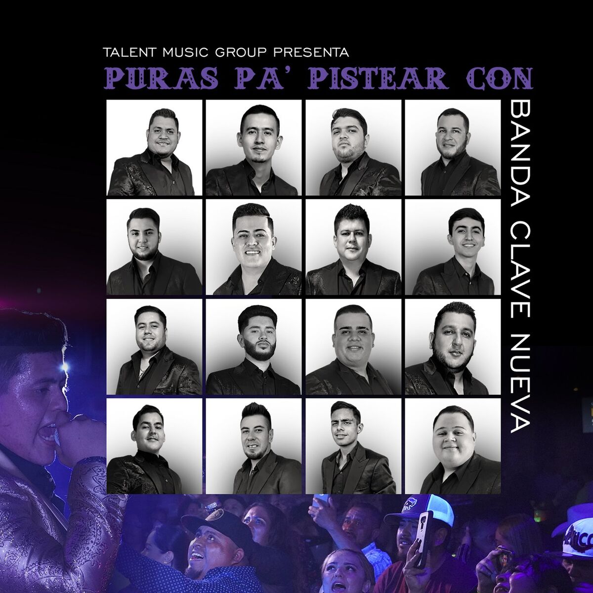 Album cover of Puras Pa´ Pistear Con Banda Clave Nueva (En Vivo)