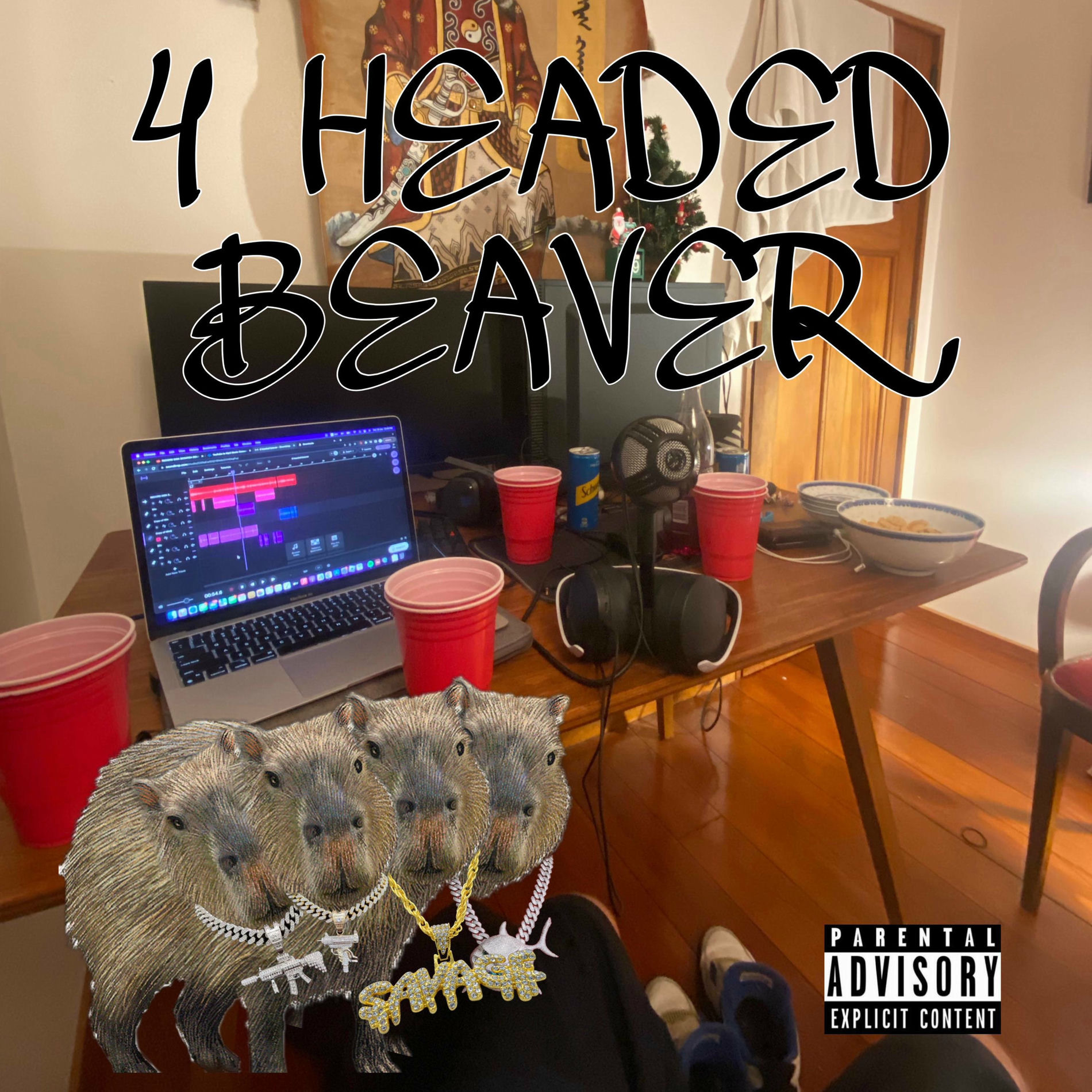 Album cover of 4 HEADED BEAVER (feat. THROBBY, Friday & wörkz.)