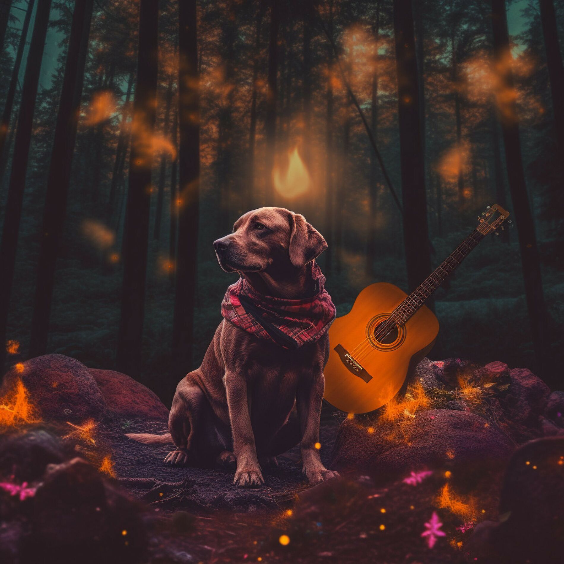 Album cover of Eternal Firelight Aria for Dogs: Music for Stress Relief