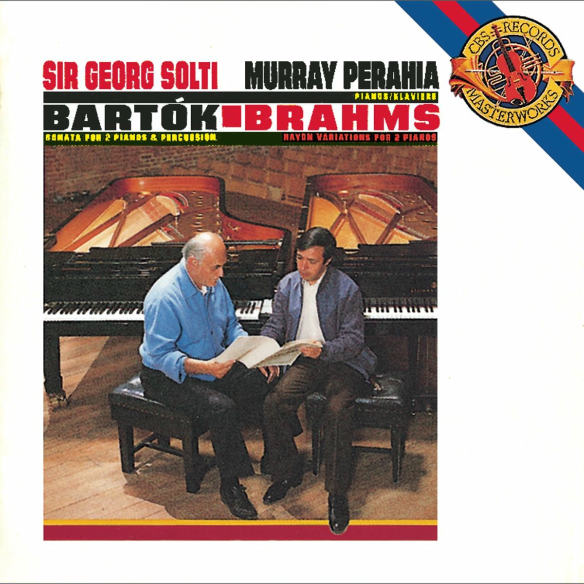 Album cover of Bartók: Sonata for 2 Pianos & Percussion, Sz. 110 - Brahms: Variations on a Theme by Haydn, Op. 56b