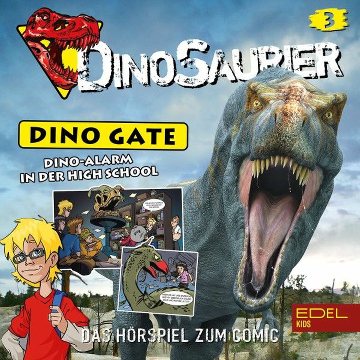 Album cover of Folge 3: Dino-Alarm in der High School (Das Hörspiel zum Comic)