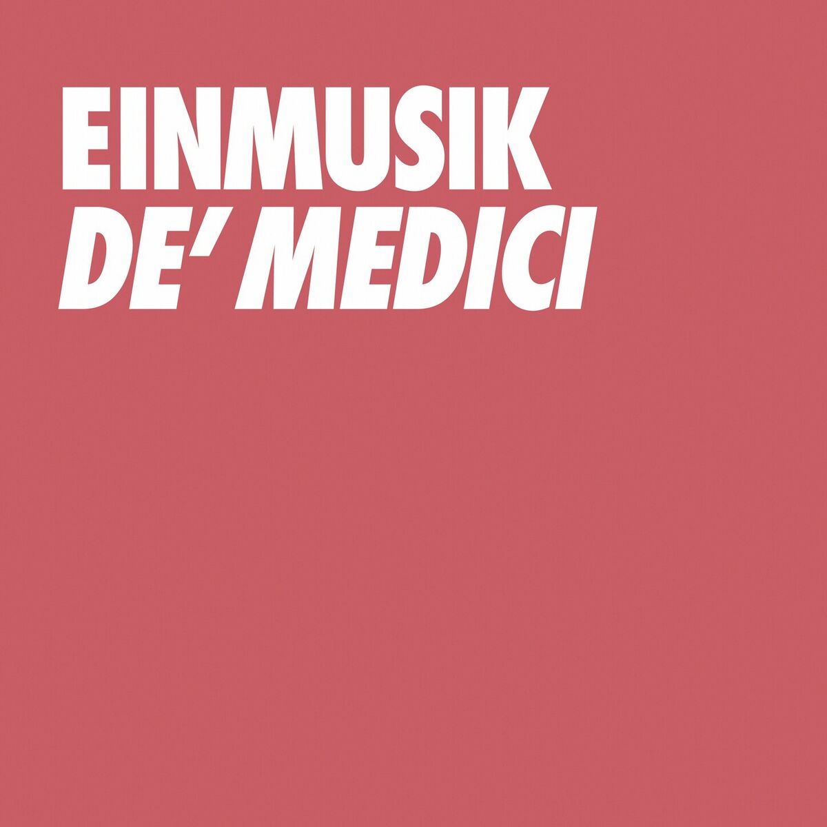 Album cover of De' Medici