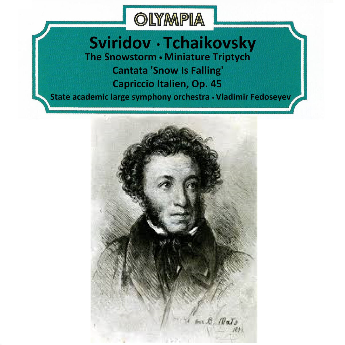 Album cover of Sviridov: The Snowstorm, Miniature Triptych, Cantata 'Snow Is Falling'; Tchaikovsky: Capriccio Italien, Op. 45