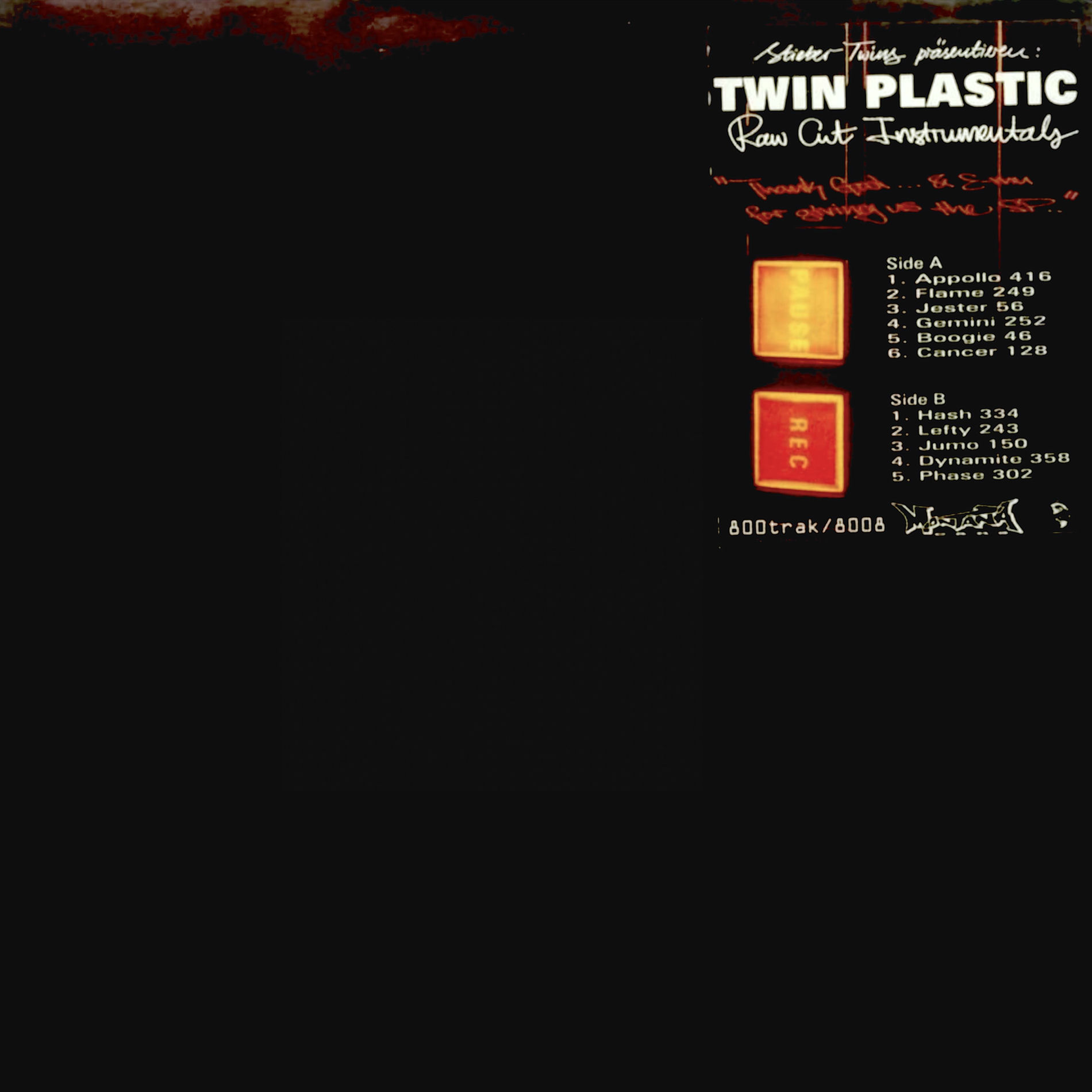 Album cover of Twin Plastic (Raw Cut Instrumentals)