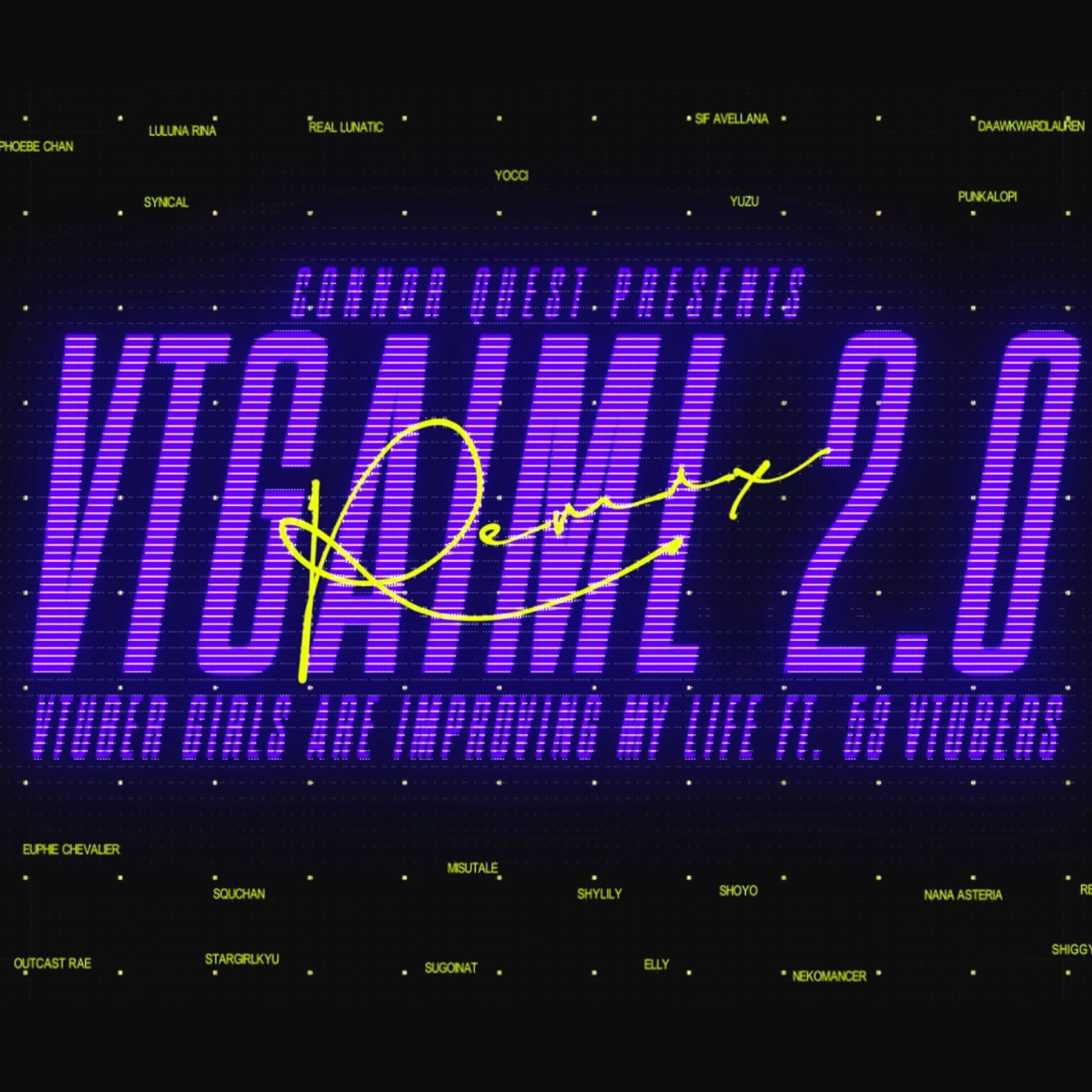Album cover of V-TUBER GIRLS ARE IMPROVING MY LIFE (feat. LulunaRina & DayumDahlia) [Silva Hound Remix]