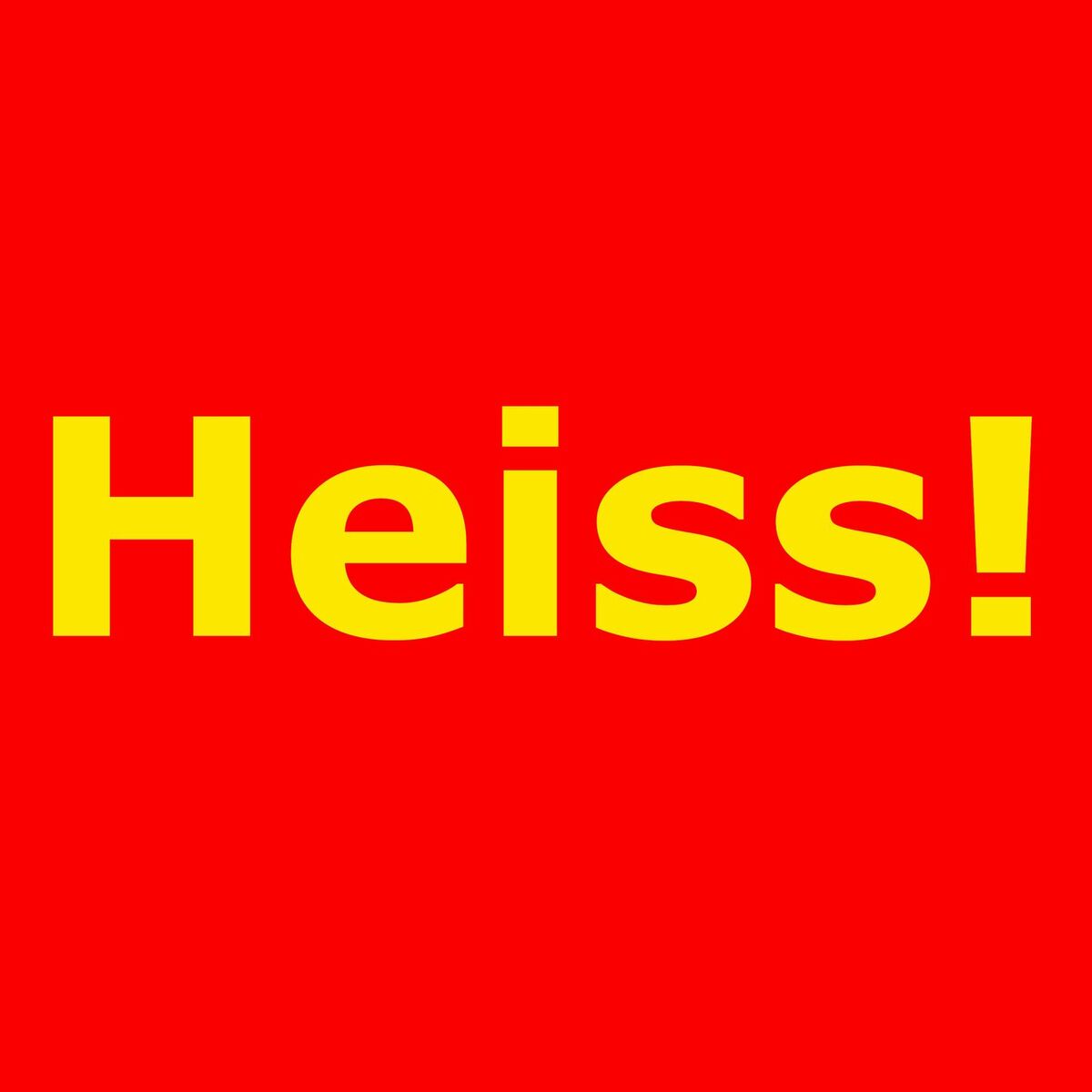 Album cover of Heiss!
