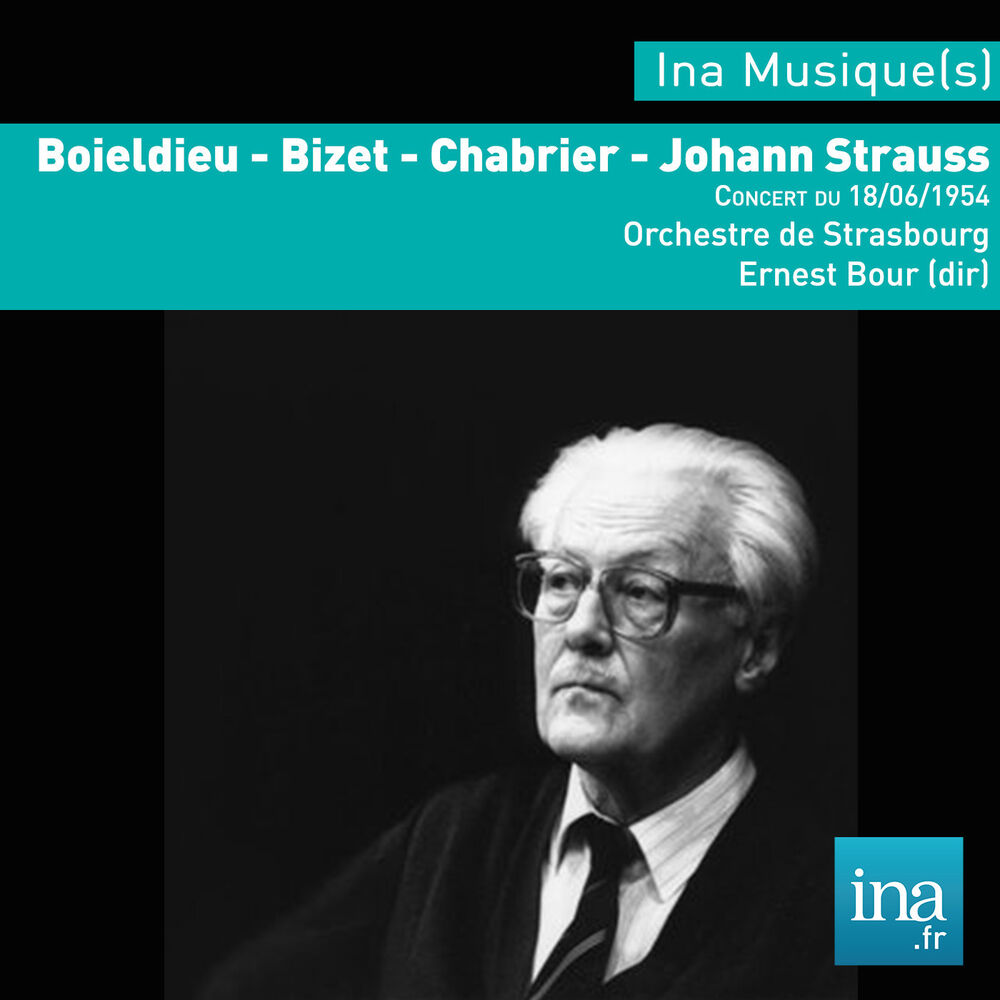 Picture of Boïeldieu - J. Strauss - Bizet - Chabrier, Orchestre municipal de Strasbourg, Concert du 18/06/1954, Ernest Bour (dir),