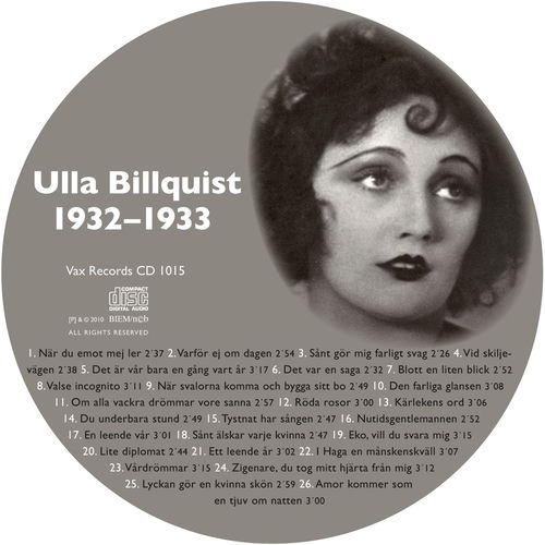 Nutidsgentlemannen by Ulla Billquist - 108 BPM