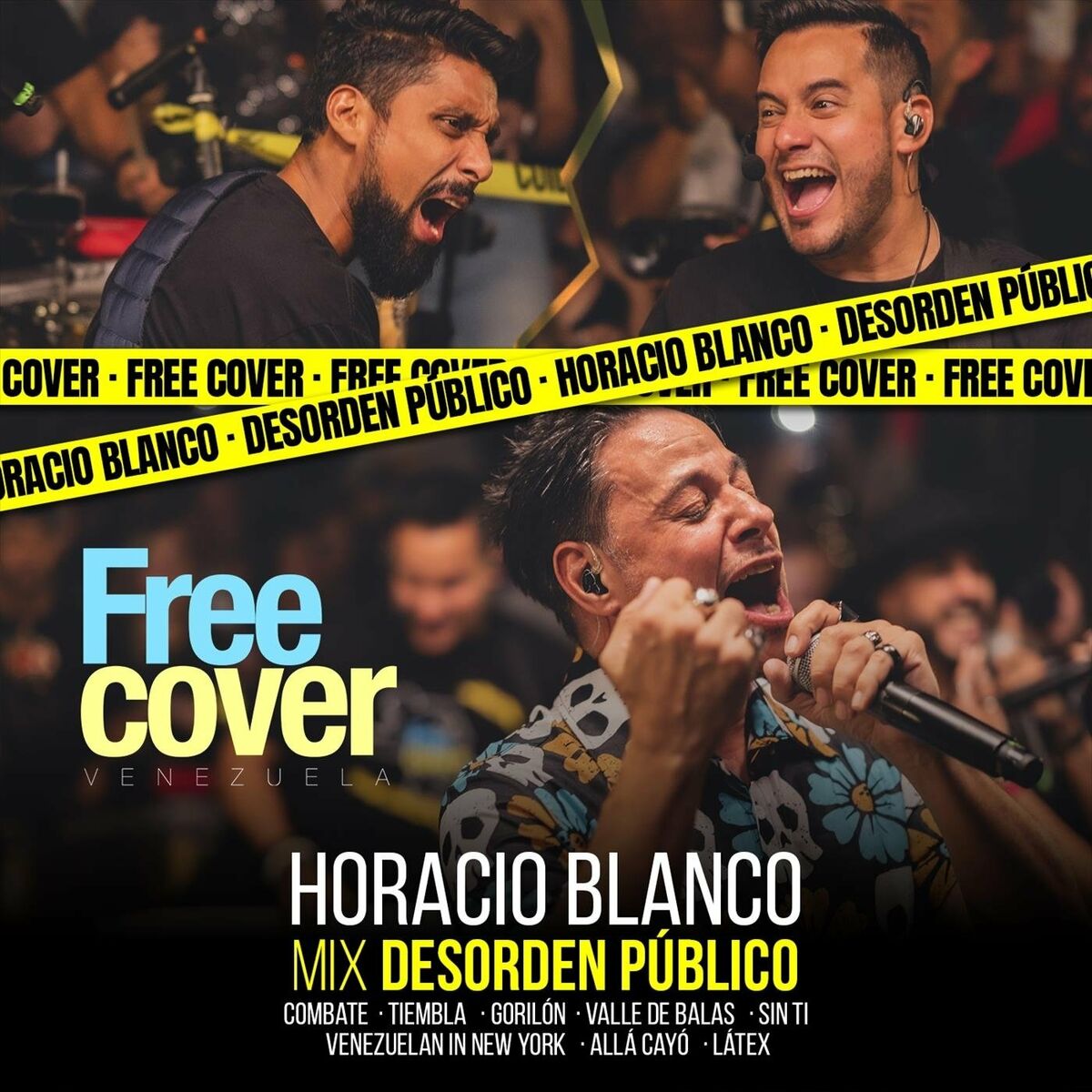 Album cover of Mix Desorden Público: Combate / Tiembla / Gorilón / Valle de Balas / Sin Ti / Venezuelan in New York / Allá Cayó / Látex (En Vivo)