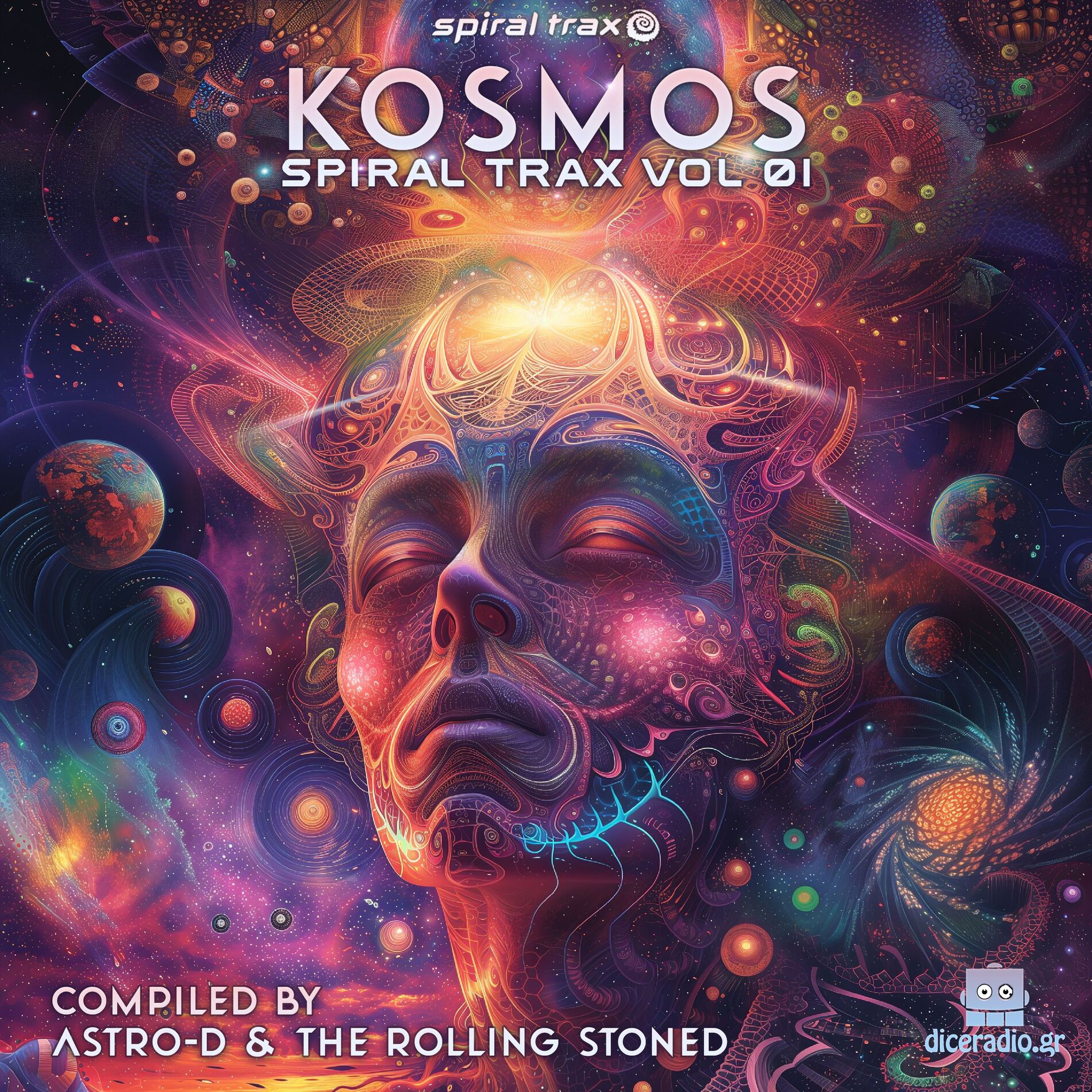 Album cover of Kosmos Spiral Trax, Vol. 1 Compiled By Astro-D And The Rolling Stoned
