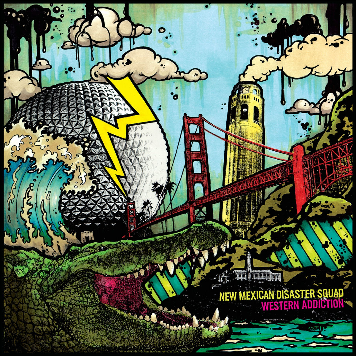 Album cover of New Mexican Disaster Squad & Western Addiction Split