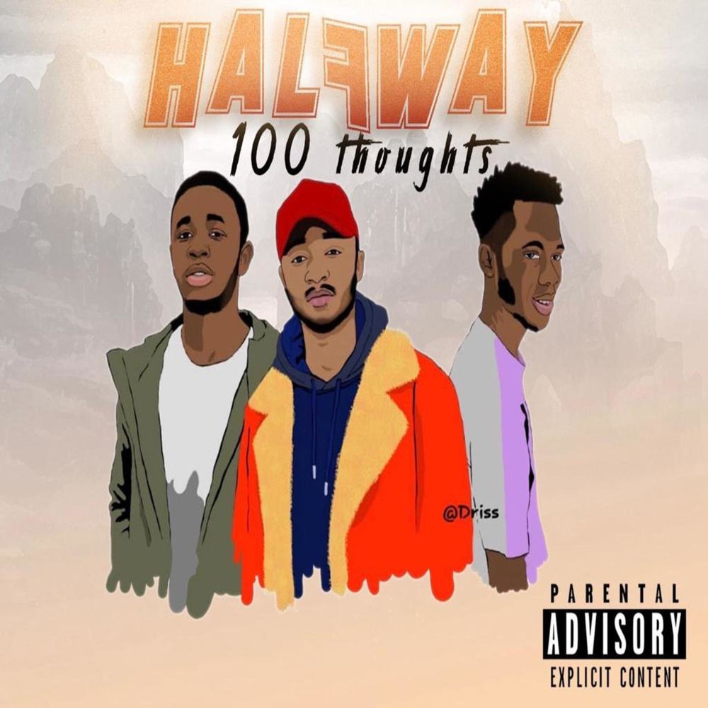Album artwork for 100 thoughts by Halfway