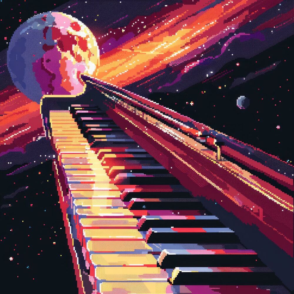 Picture of Cosmic Twilight on Ivory Keys