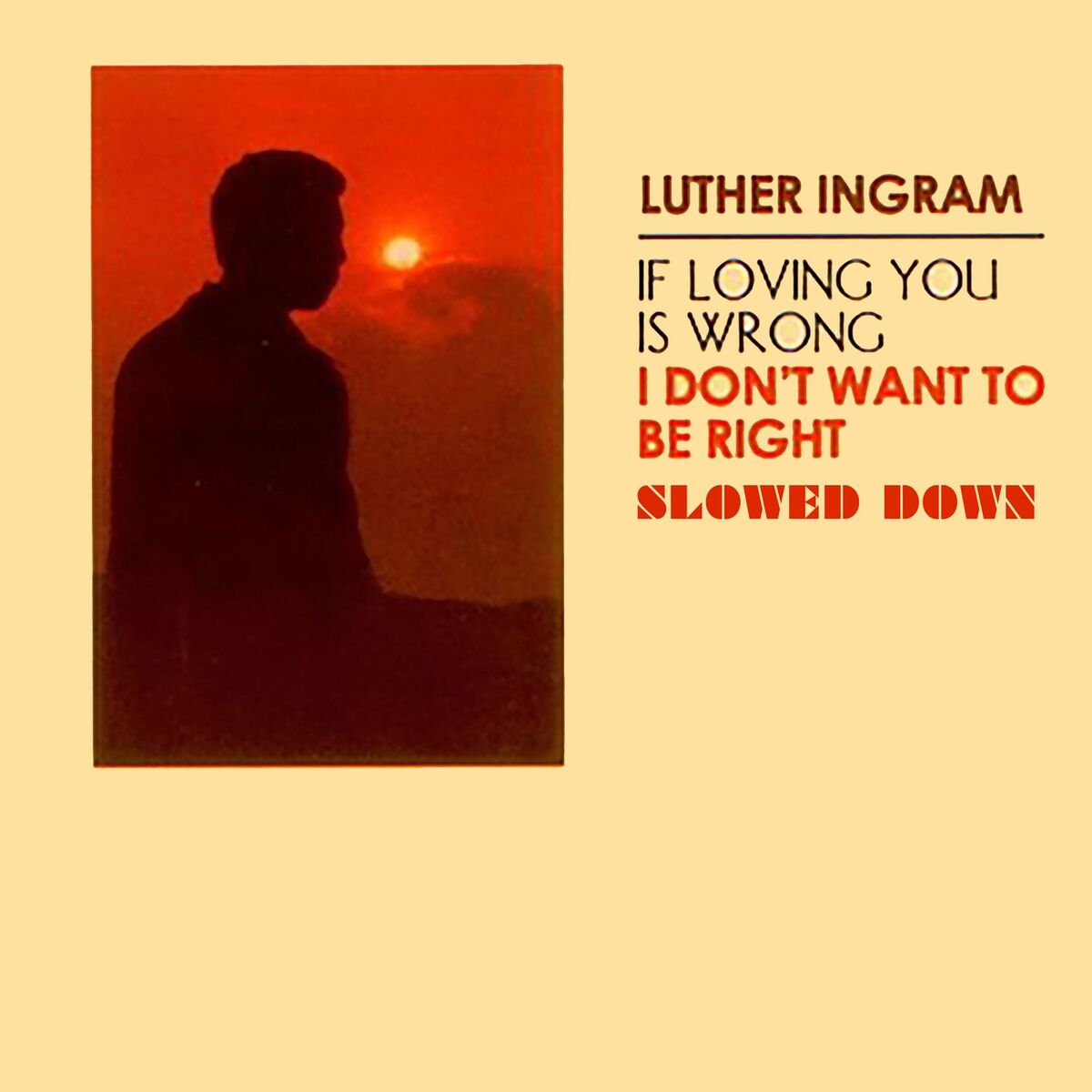 Album cover of (If Loving You Is Wrong) I Don't Want to Be Right (Slowed Down)