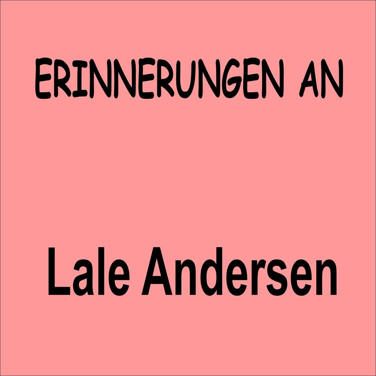 Album cover of Erinnerungen an Lale Andersen