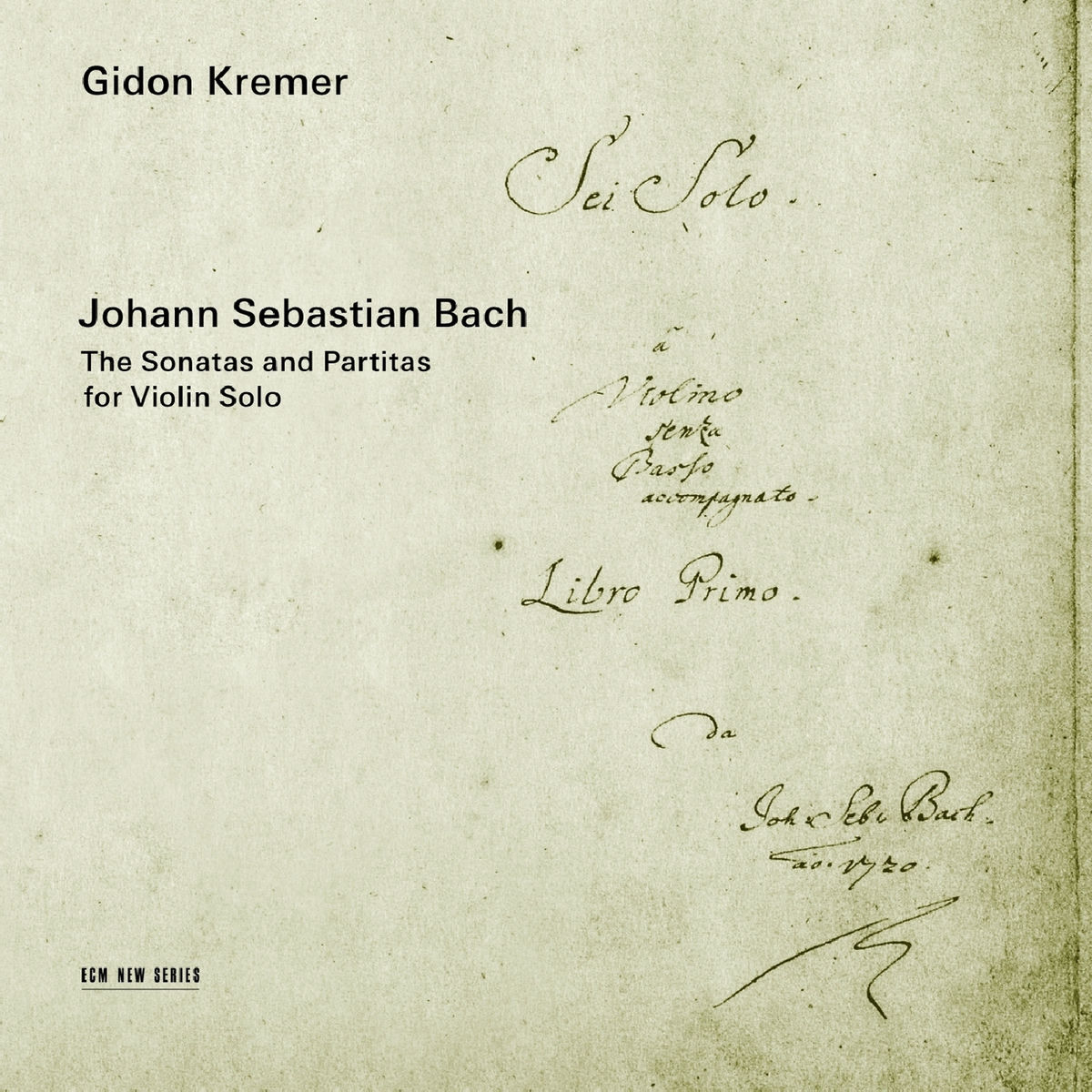 Album cover of Bach: The Sonatas and Partitas for Violin Solo