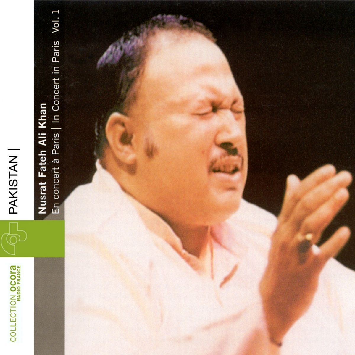 Album cover of Nusrat Fateh Ali Khan Live In Paris, Vol. 1 (Pakistan)