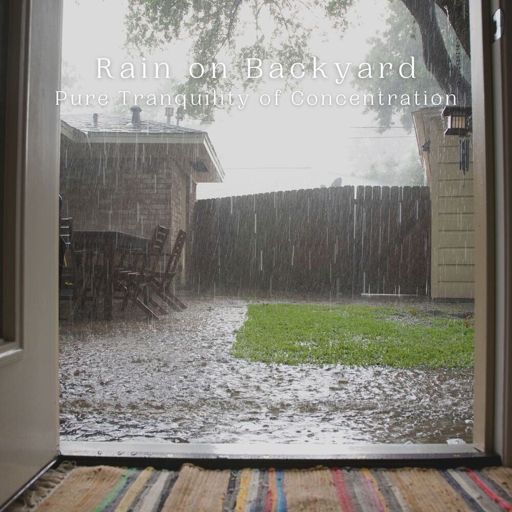 Picture of Rain on Backyard: Pure Tranquility of Concentration