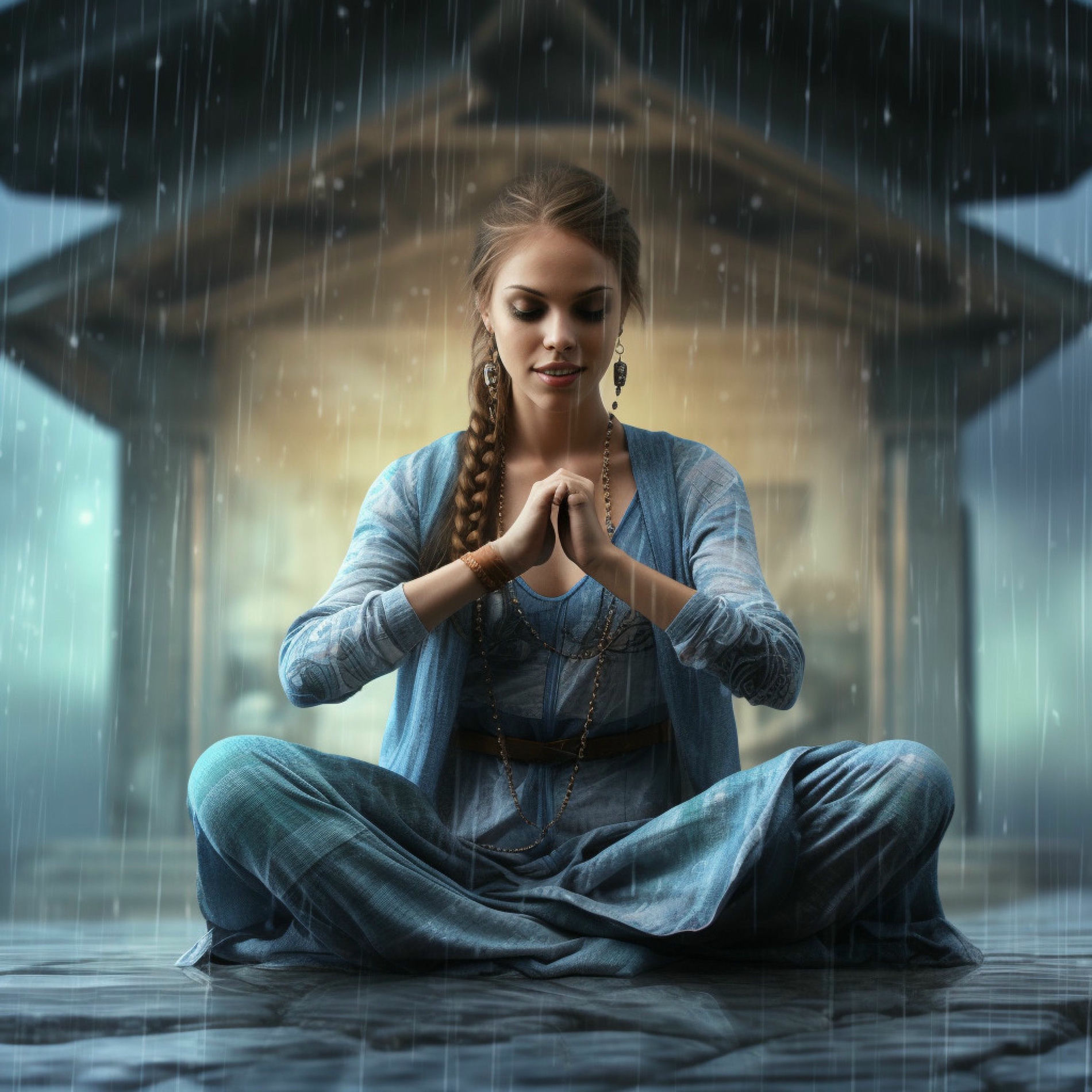 Album cover of Rainfall Soothing Rhythms: Music in the Rain