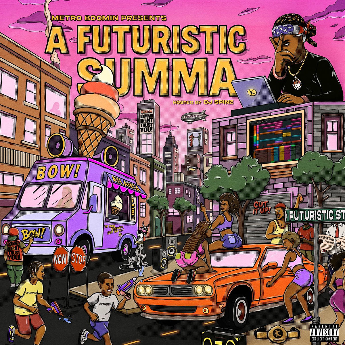 Album cover of Metro Boomin Presents: A Futuristic Summa (Hosted by DJ Spinz)