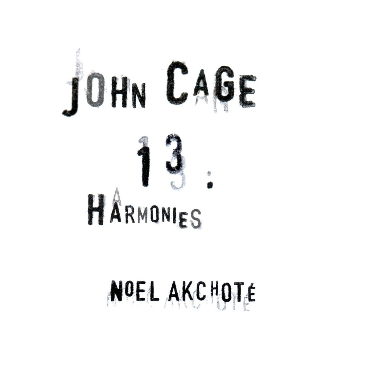Album cover of John Cage: 13 Harmonies (Arr. for Guitar)