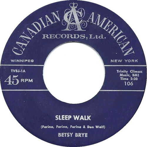 Sleep Walk by Betsy Brye - 186 BPM