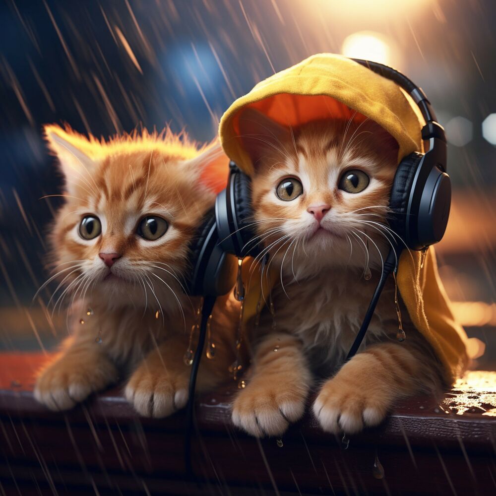 Picture of Cats Rain: Purring Stream Ballad