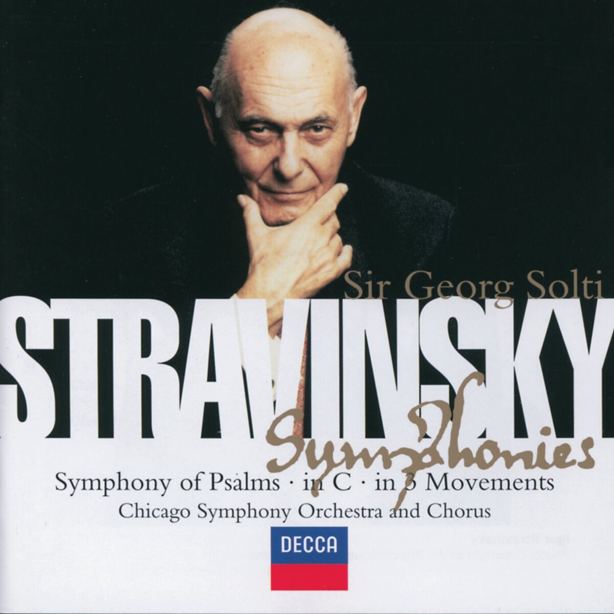 Album cover of Stravinsky: Symphony in C/Symphony in 3 Movements/Symphonie de Psaumes