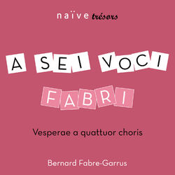 Cover of Fabri: Vesperae a quattuor choris