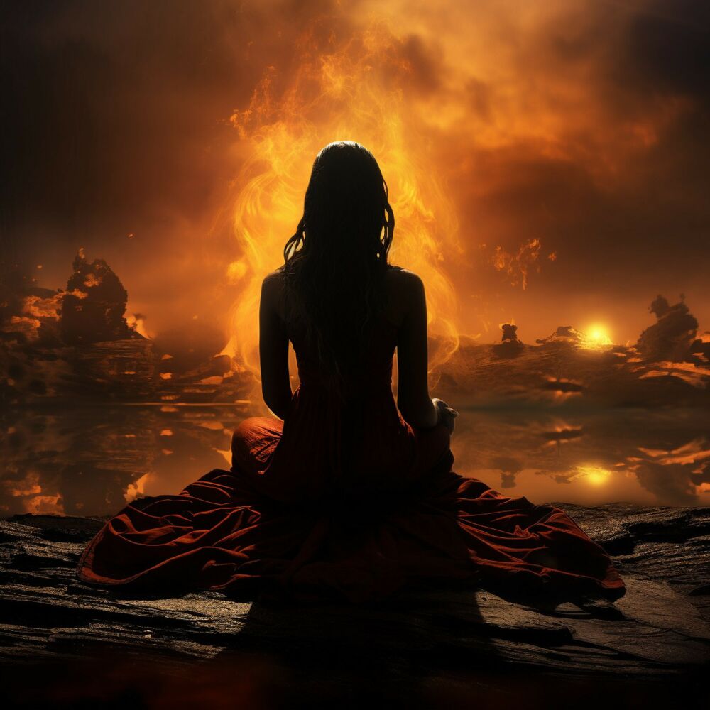 Picture of Meditation by the Blaze: Chants of Fire Serenity