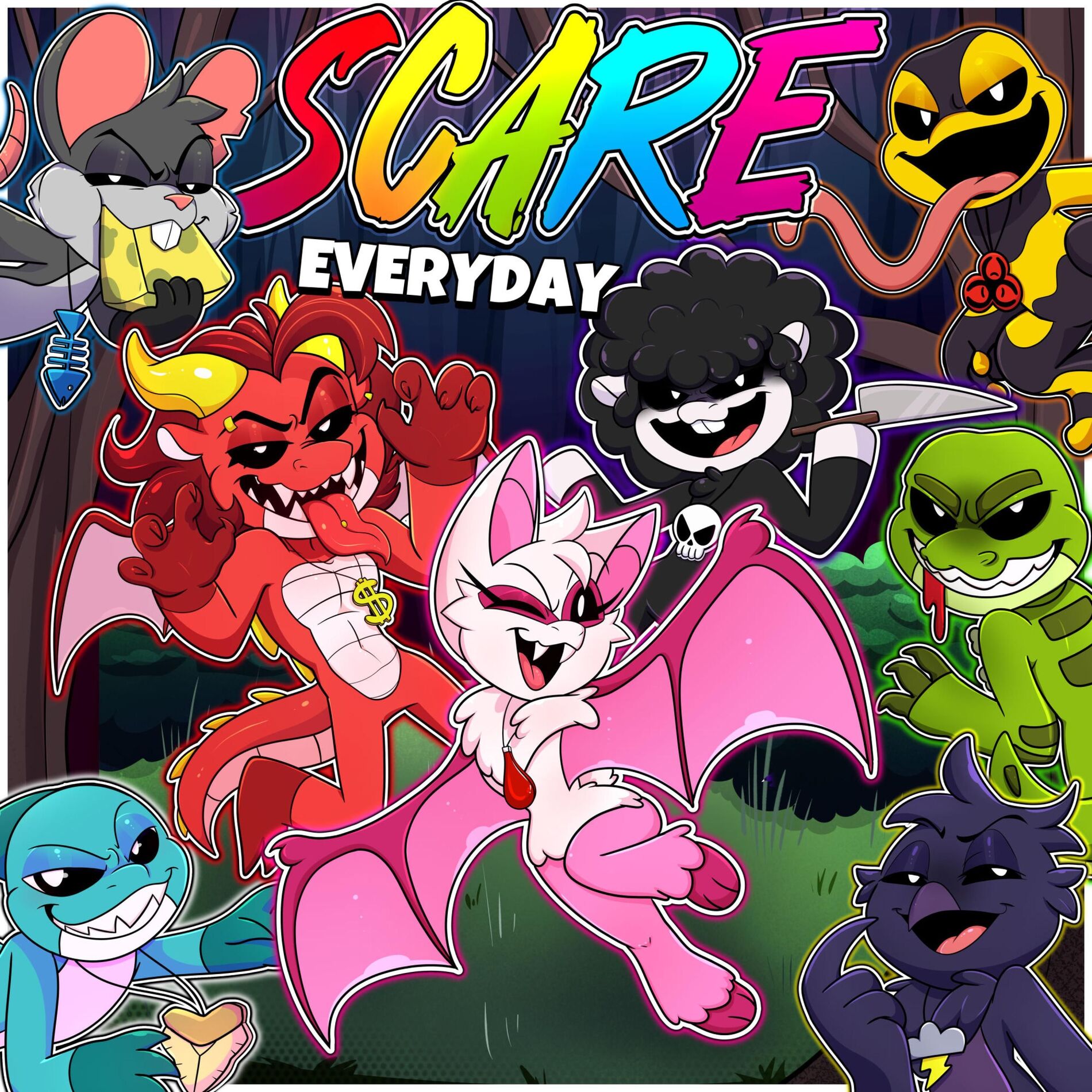 Album cover of Scare Everyday! (Nightmare Critters Theme Song) (feat. ivi & Jelzyart)