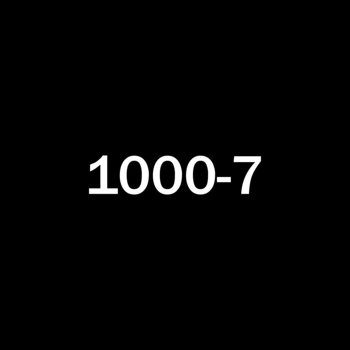 Album cover of 1000-7