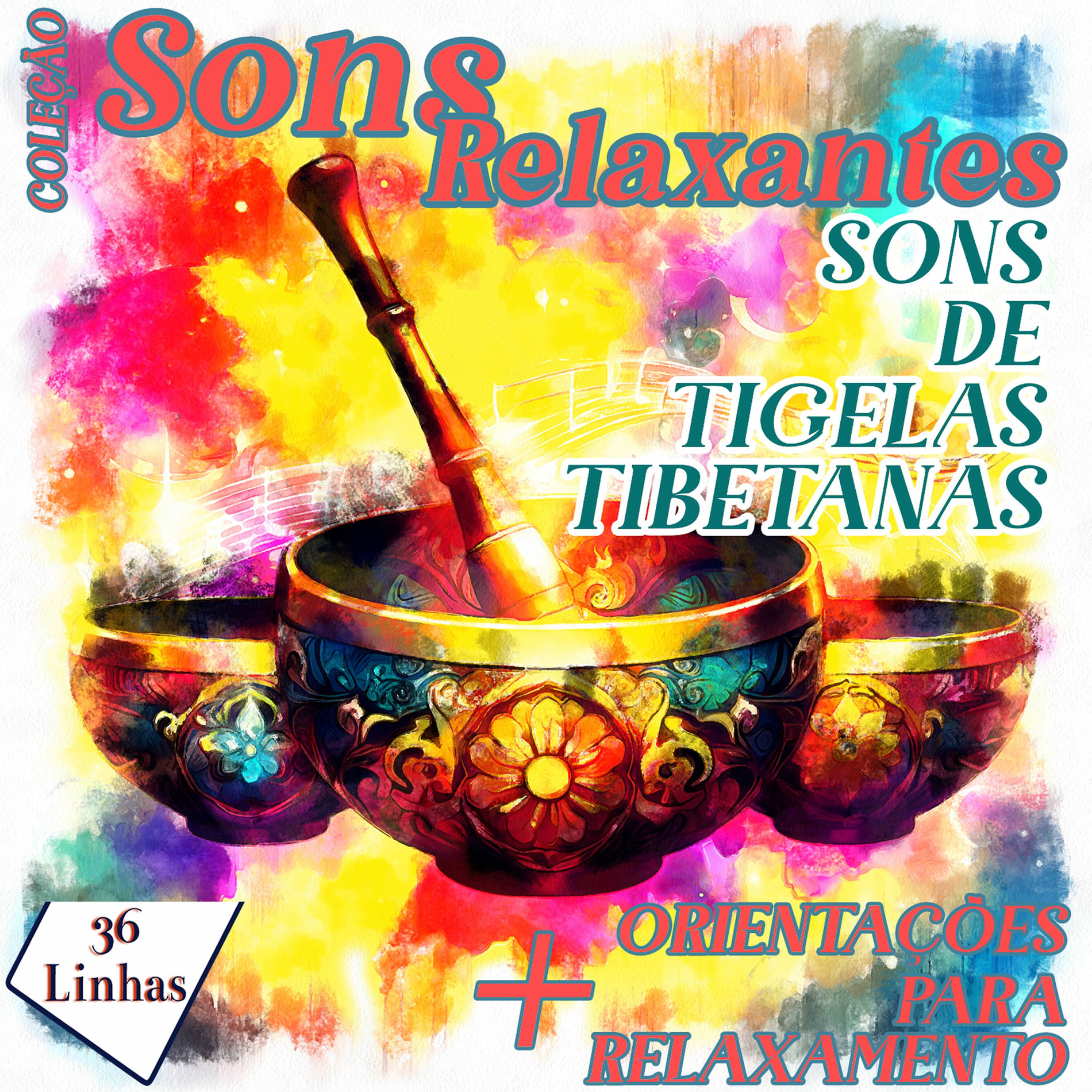 Album cover of Sons de tigelas tibetanas.1 - Coleção Sons Relaxantes - sons de tigelas tibetanas