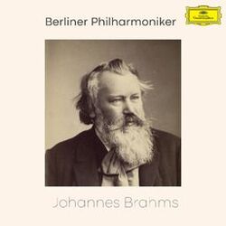 Cover of Berliner Philharmoniker play Brahms