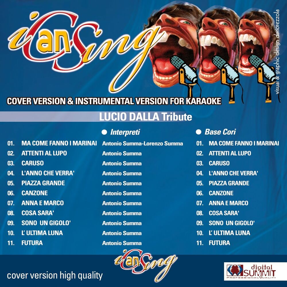 Picture of I Can Sing: Tribute to Lucio Dalla (Cover Version & Instrumental Version for Karaoke)