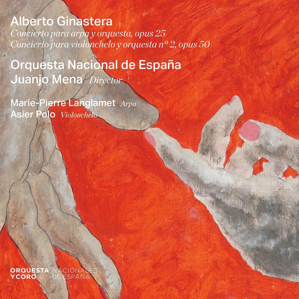 Album cover of ALBERTO GINASTERA: Concierto para arpa y orquesta opus 25 / Concierto para violonchelo y orquesta No. 2 opus 50