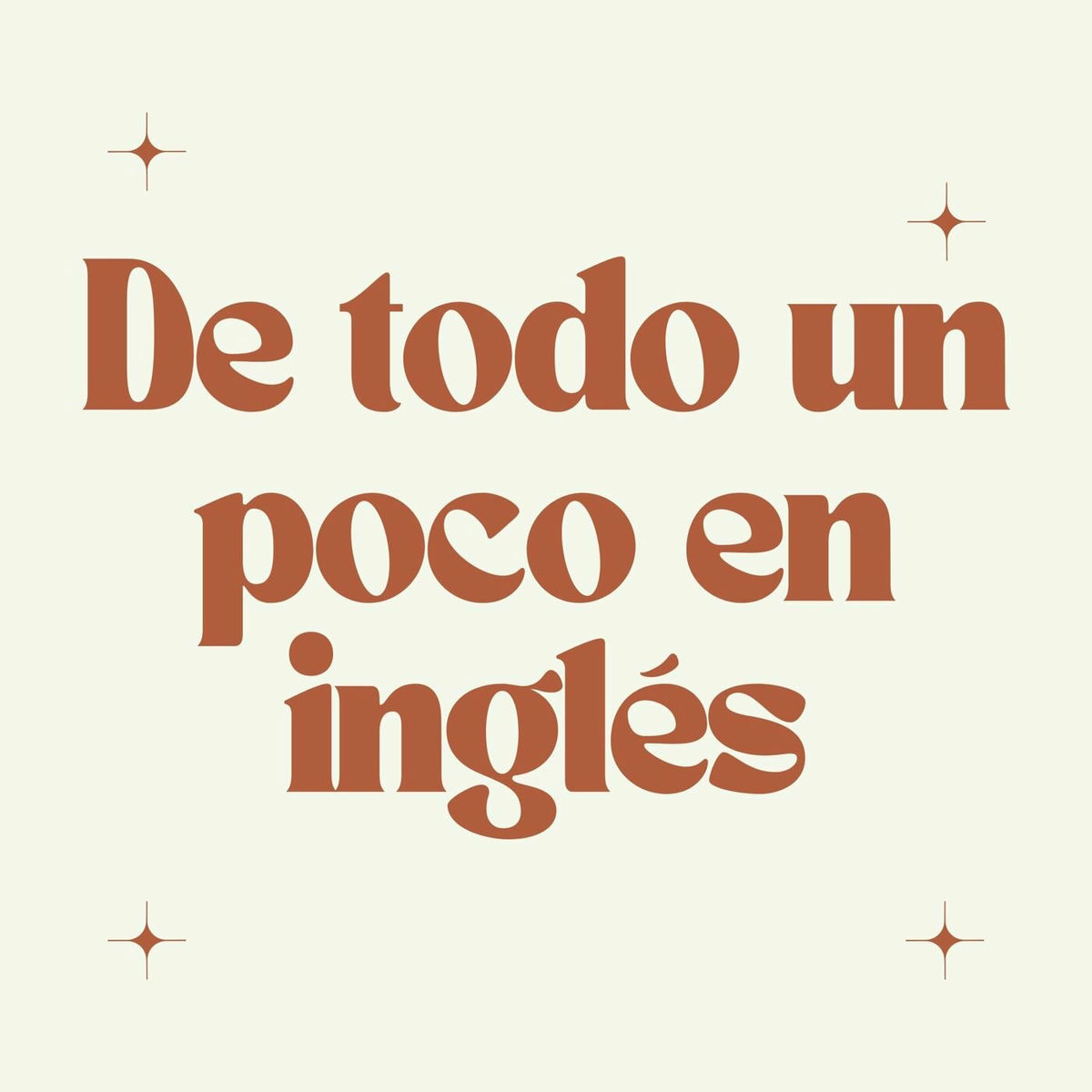Album cover of De todo un poco en inglés